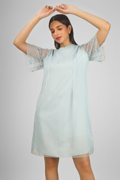 OAKLEY BLUE MIDDI DRESS