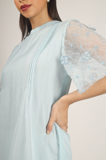 OAKLEY BLUE MIDDI DRESS